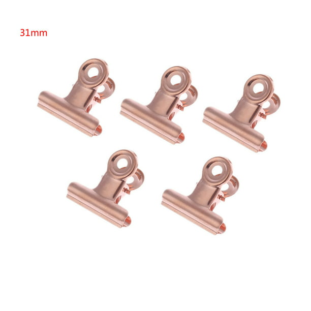 5 Pcs Bulldog Letter Clips Stainless Steel Metal Paper File Binder Clip Office